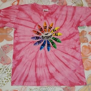 Pink Tie Dye Crayola Factory T-Shirt